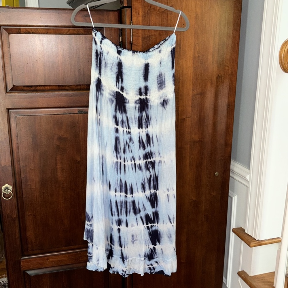 NWT Strapless Tie Dye Coverup Swim Dress - Picture 6 of 12